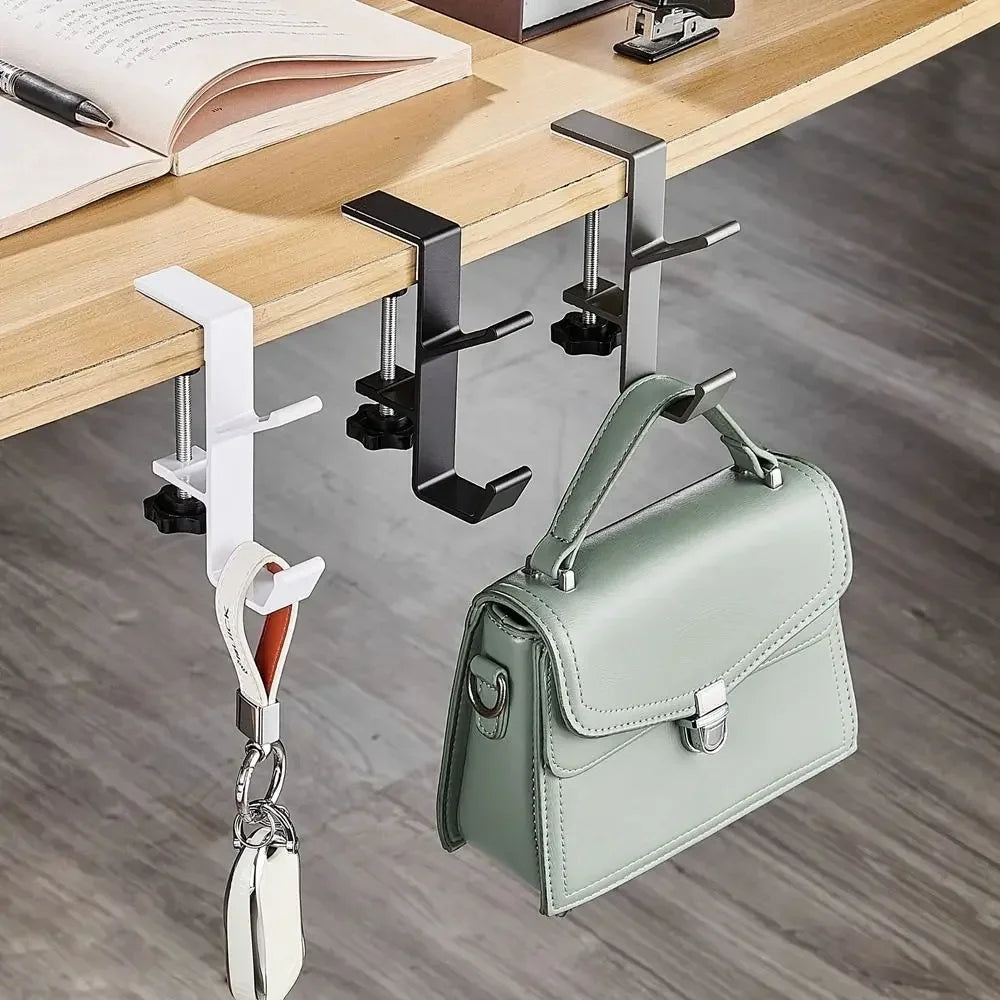 Multi-Functional Headphone Stand – Under Desk Metal Hanger for Headsets, Bags & Accessories