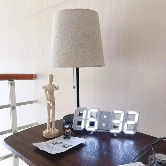 Modern LED Mini Digital Desk Clock with USB Power, Temperature & Date Display, Multiple Alarms, Night Mode – Wall or Desktop