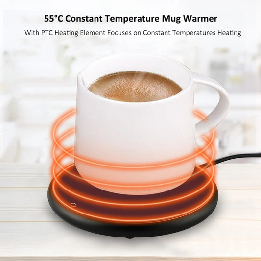 USB Coffee Mug Warmer – Smart Cup Heating Pad with 3 Temperature Settings & Auto Shut-Off