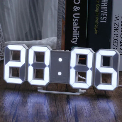 Modern LED Mini Digital Desk Clock with USB Power, Temperature & Date Display, Multiple Alarms, Night Mode – Wall or Desktop