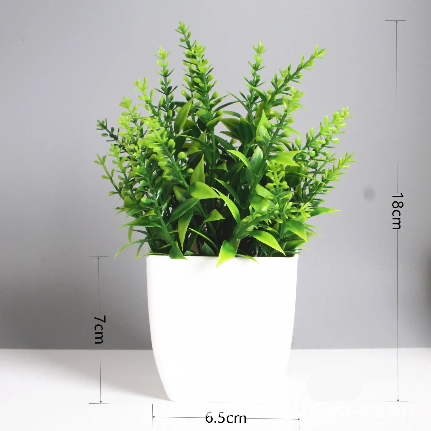 Artificial Potted Green Plant – Realistic Foliage for Home, Office & Desk Decoration
