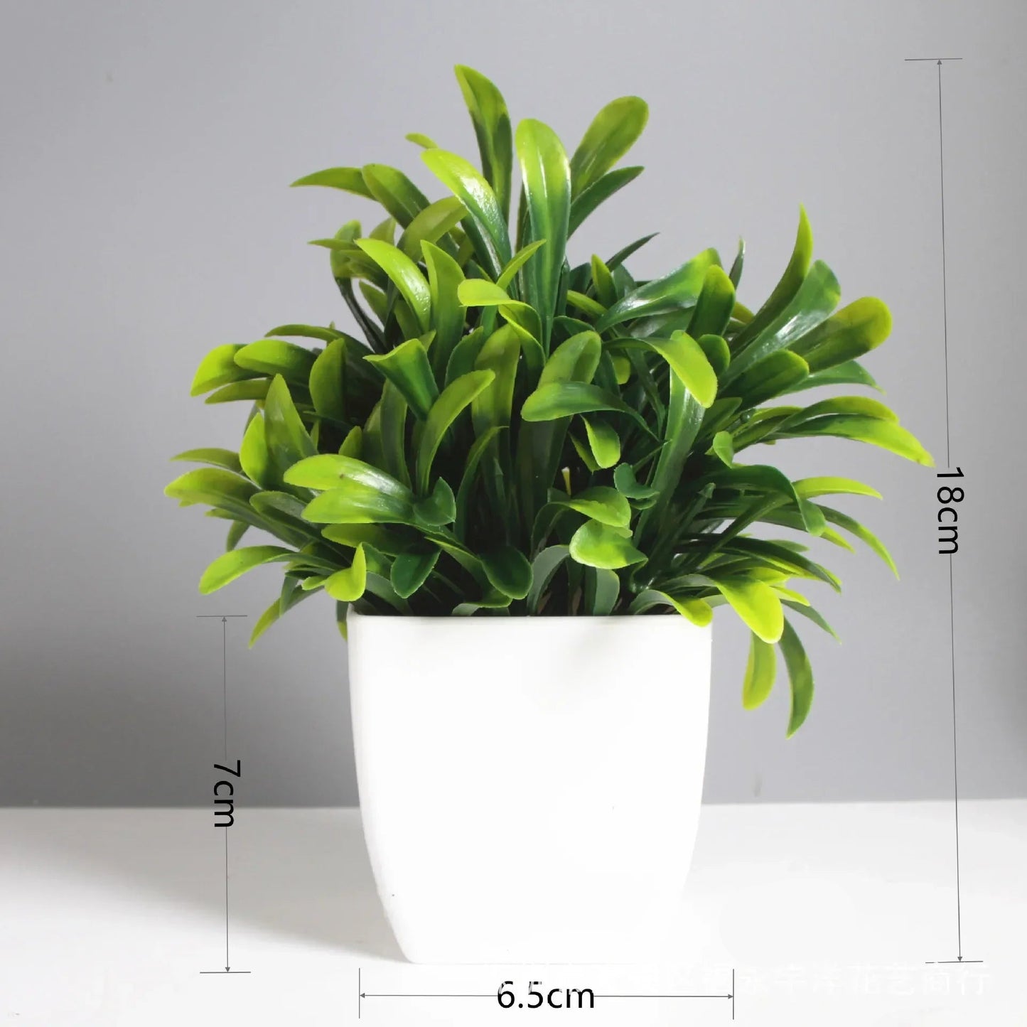 Artificial Potted Green Plant – Realistic Foliage for Home, Office & Desk Decoration