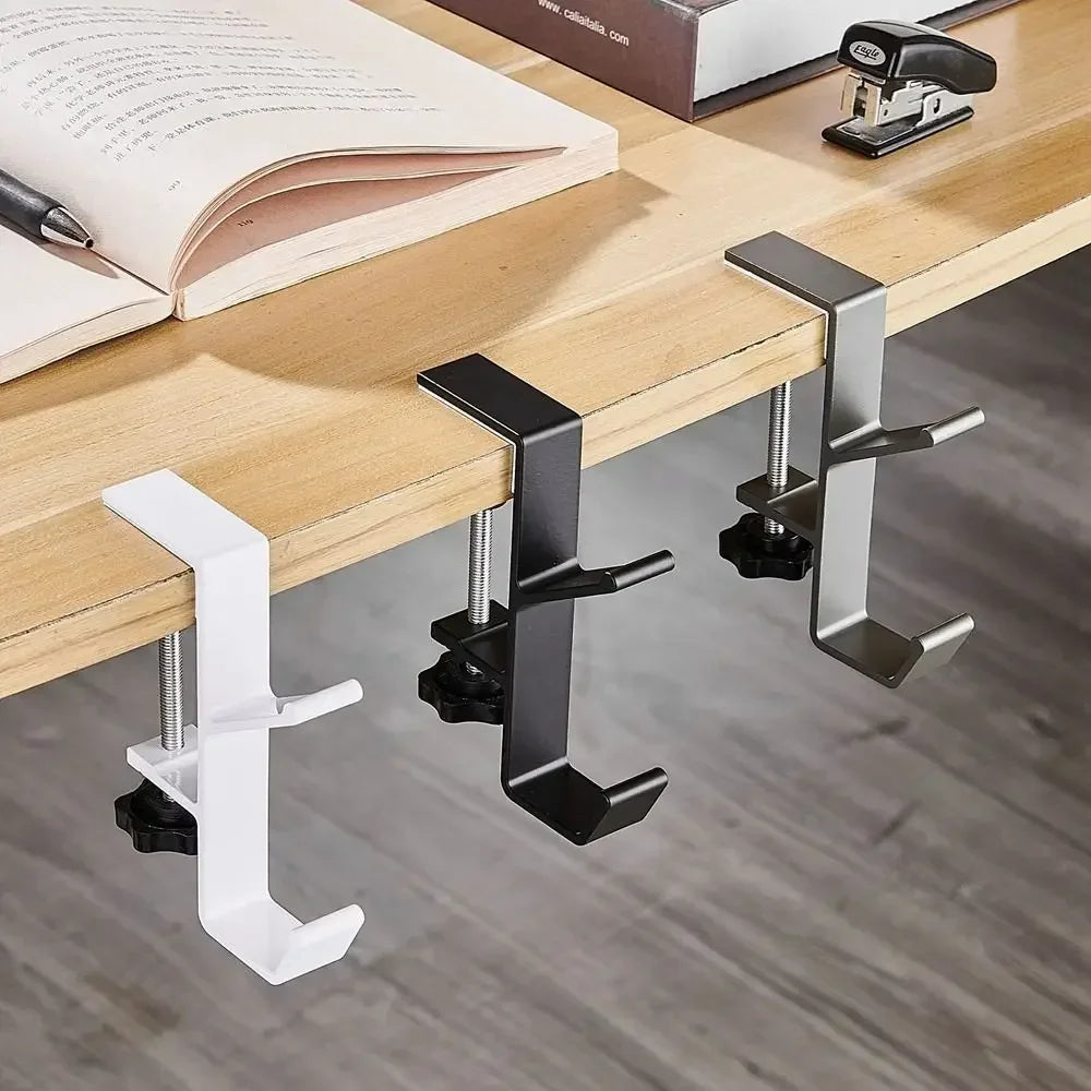 Multi-Functional Headphone Stand – Under Desk Metal Hanger for Headsets, Bags & Accessories