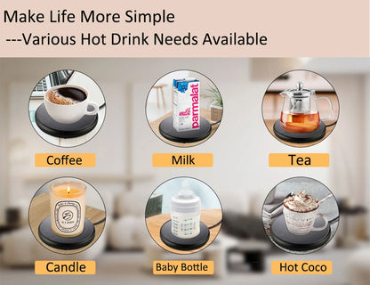 USB Coffee Mug Warmer – Smart Cup Heating Pad with 3 Temperature Settings & Auto Shut-Off