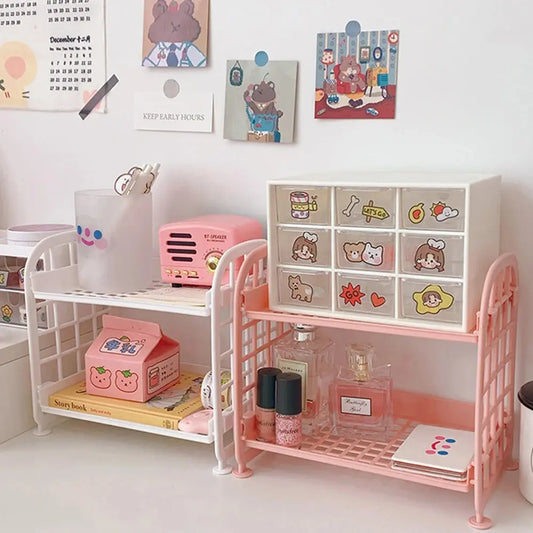 Horizontal Desktop Shelf Simple Multi Storage For Office