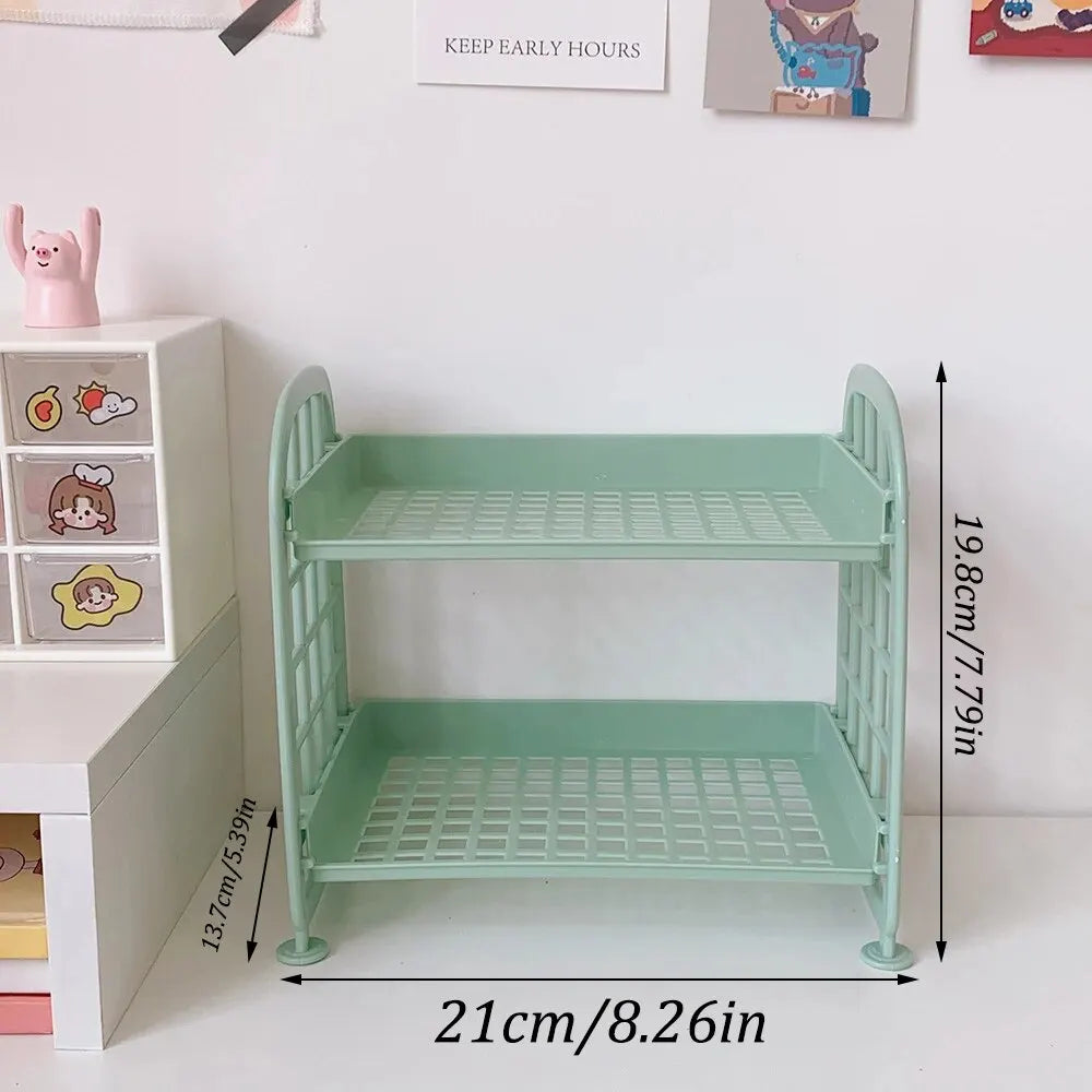 Horizontal Desktop Shelf Simple Multi Storage For Office