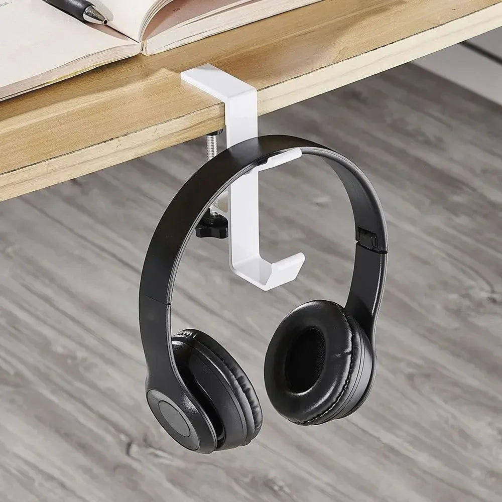 Multi-Functional Headphone Stand – Under Desk Metal Hanger for Headsets, Bags & Accessories