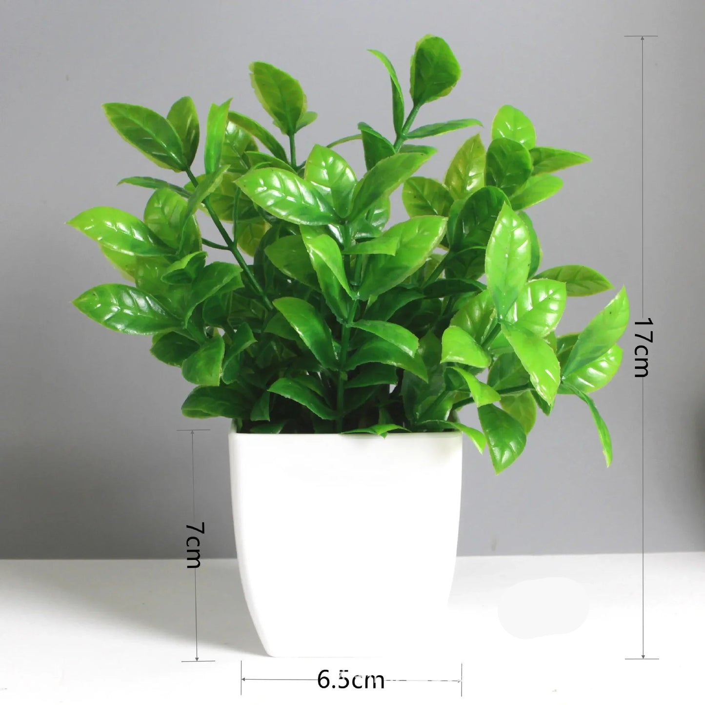 Artificial Potted Green Plant – Realistic Foliage for Home, Office & Desk Decoration