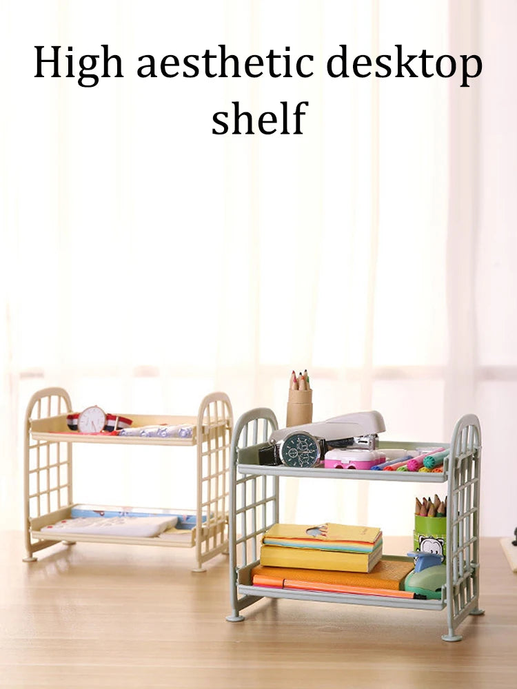 Horizontal Desktop Shelf Simple Multi Storage For Office
