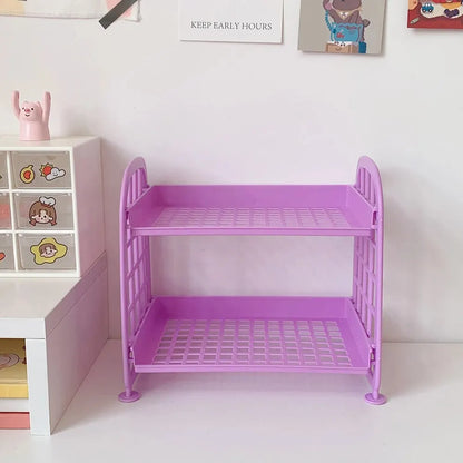 Horizontal Desktop Shelf Simple Multi Storage For Office