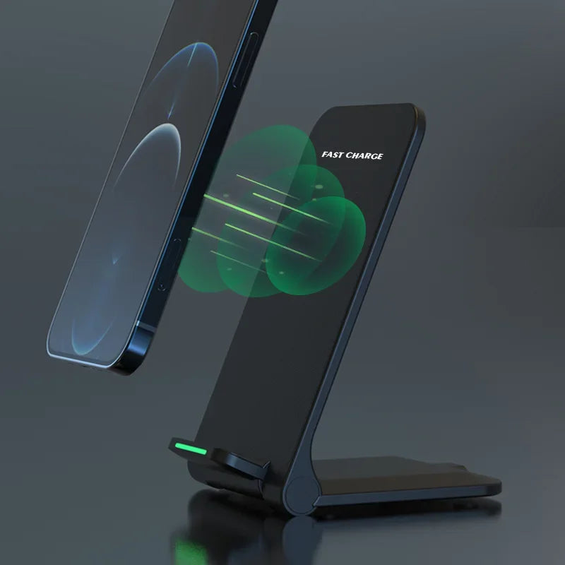 Foldable - 65W Wireless Induction Charger Stand Pad
