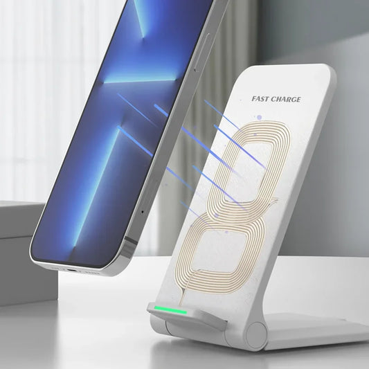 Foldable - 65W Wireless Induction Charger Stand Pad