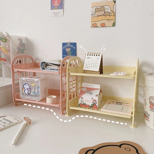 Horizontal Desktop Shelf Simple Multi Storage For Office